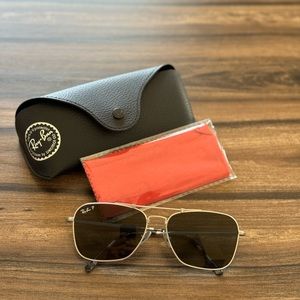 Ray-Ban Titanium Caravan sunglasses.   58mm